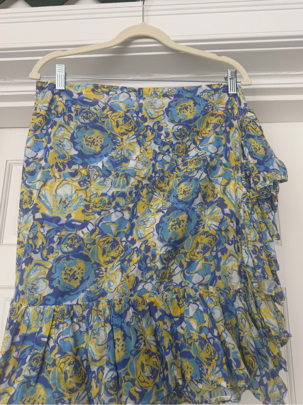 Coniglio Palm Beach ruffle power Pareo mini skirt